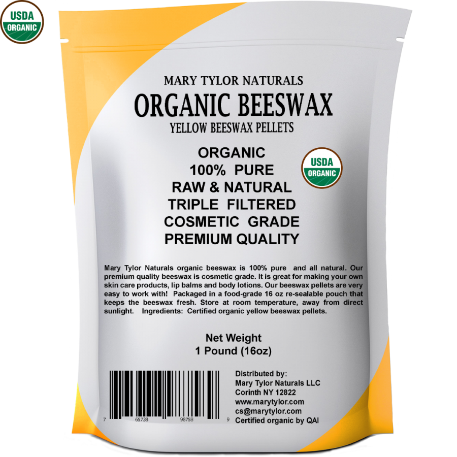 Beeswax - Yellow Granular - Natural Certified Organic