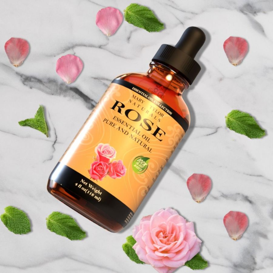 Rose Essential Oil, 1 oz, 100% Pure and Natural, Perfect for Aromatherapy,  DIY Skin Care, Hair Care and So Much more, Manufactured and Distributed by
