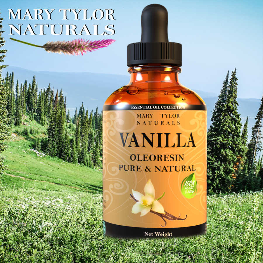 Bottle Of Pure Vanilla Essential Oil - 100% Pure Essential Oil For