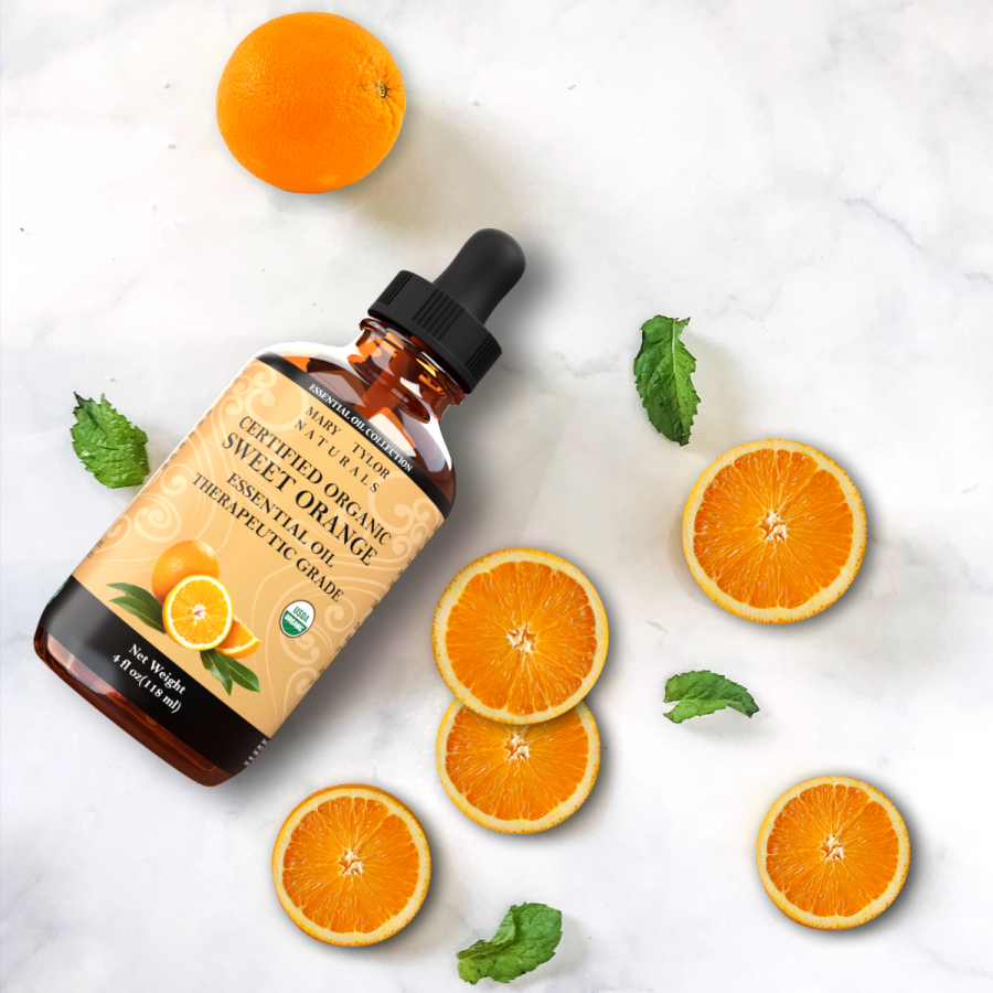 Organic Orange Essential Oil 4 oz by Mary Tylor Naturals