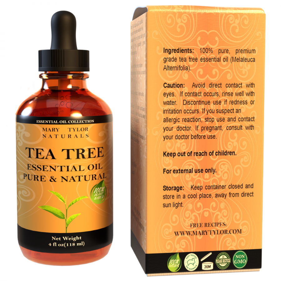 artnaturals Tea Tree Essential Oil 4oz - 100% Pure Oils Premium Melaleuca  Therapeutic Grade Best for Acne, Skin, Hair, Nails, Face and Body Wash