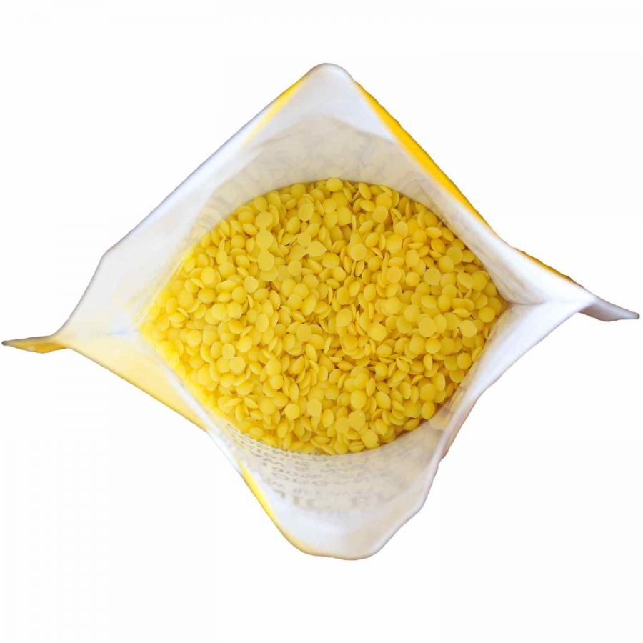Yellow Beeswax pellets, 1 lb