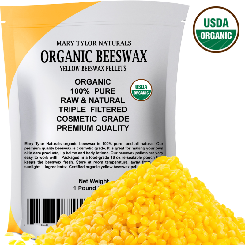 Usda Certified Organic Yellow Beeswax Pellets Mary Tylor Naturals