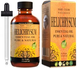 Helichrysum Essential Oil, 1 oz, 100% Pure and Natural, Therapeutic Grade, Perfect for Aromatherapy, DIY Skin Care, Hair Care and so much more!!! Manufactured and Distributed by Mary Tylor Naturals Helichrysum-1-oz 
