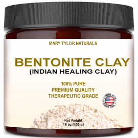 Bentonite Clay (Indial Healing Clay) 16 oz, by Mary Tylor Naturals IHC-0016
