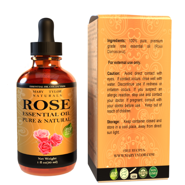 BURIBURI Rose Oil and Peony Essential Oil Set 2 Pack, 100% Pure Diffuser  Rose Essential Oil 10ml for Massage, Soap Making