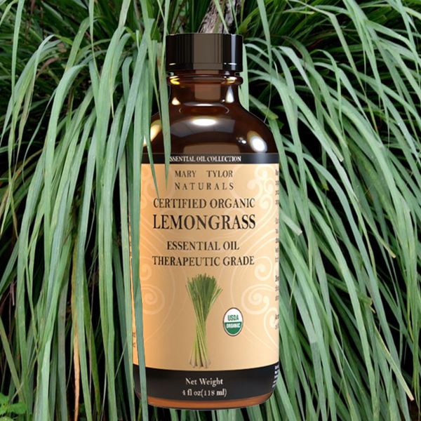 Organic Lemongrass Essential Oil, 4 oz, USDA-Certified, Therapeutic Grade Perfect for Aromatherapy, Relaxation, DIY, Improved Mood, Diffuser Manufactured and Distributed by Mary Tylor Naturals lemongrass-4-oz 