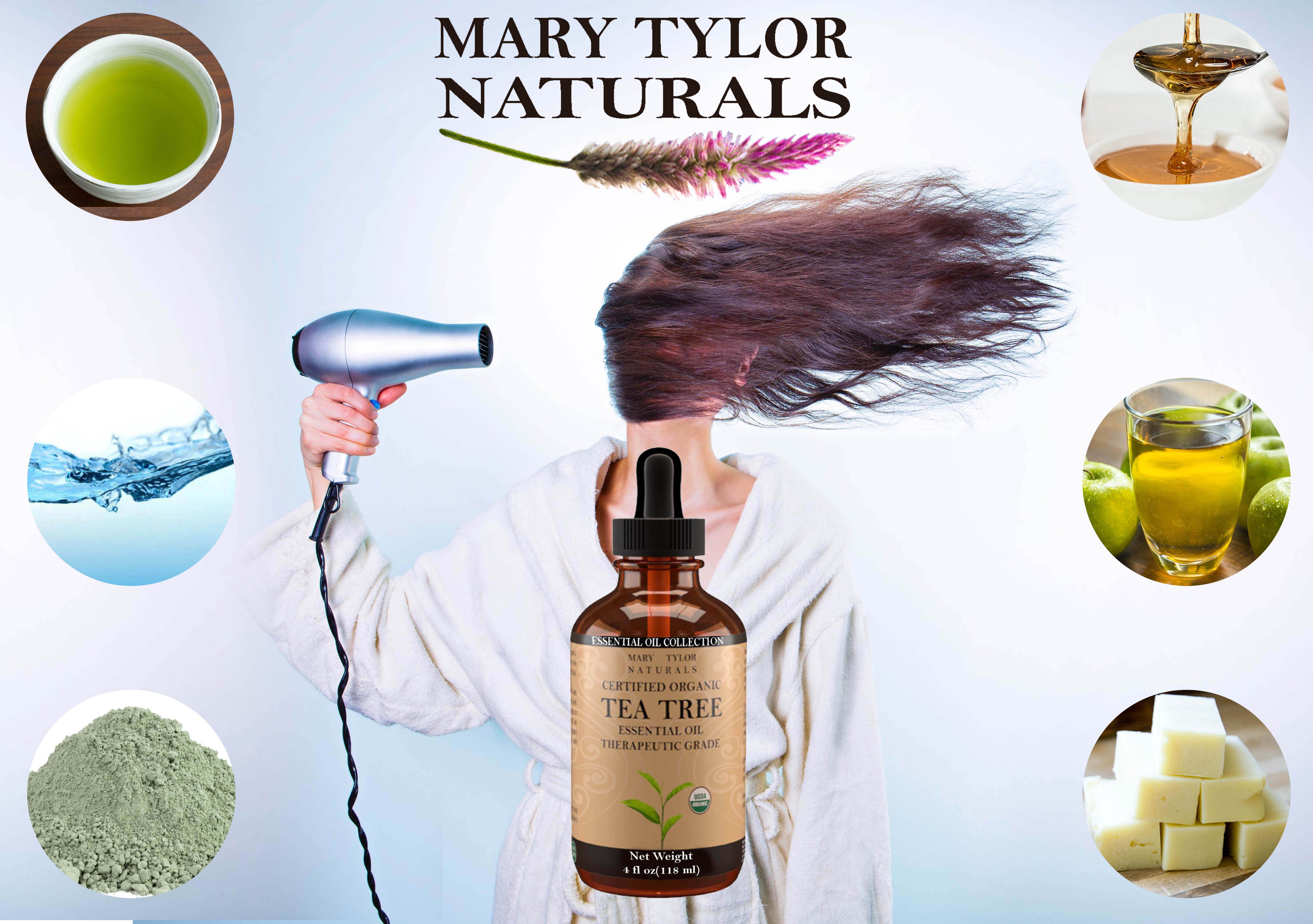 Organic Tea Tree, Green Tea and Apple Cider Vinegar Shampoo | Mary Tylor  Naturals